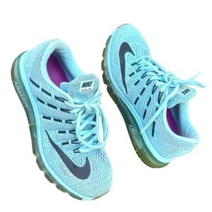 Nike Air Max 2016 Women's Athletic Shoes Size 8 Copa Black Blue Lagoon